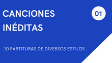 Cargar imagen en el visor de la galería, 10 PARTITURAS DE CANCIONES INÉDITAS (1)