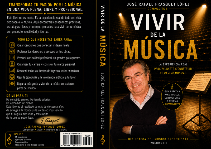 Vivir de la Música — El Libro de José Rafael Frasquet para Profesionales y Amantes de la Música